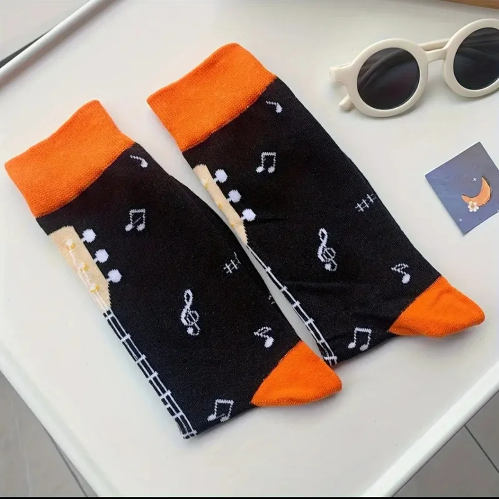 Guitar Design Novelty Socks